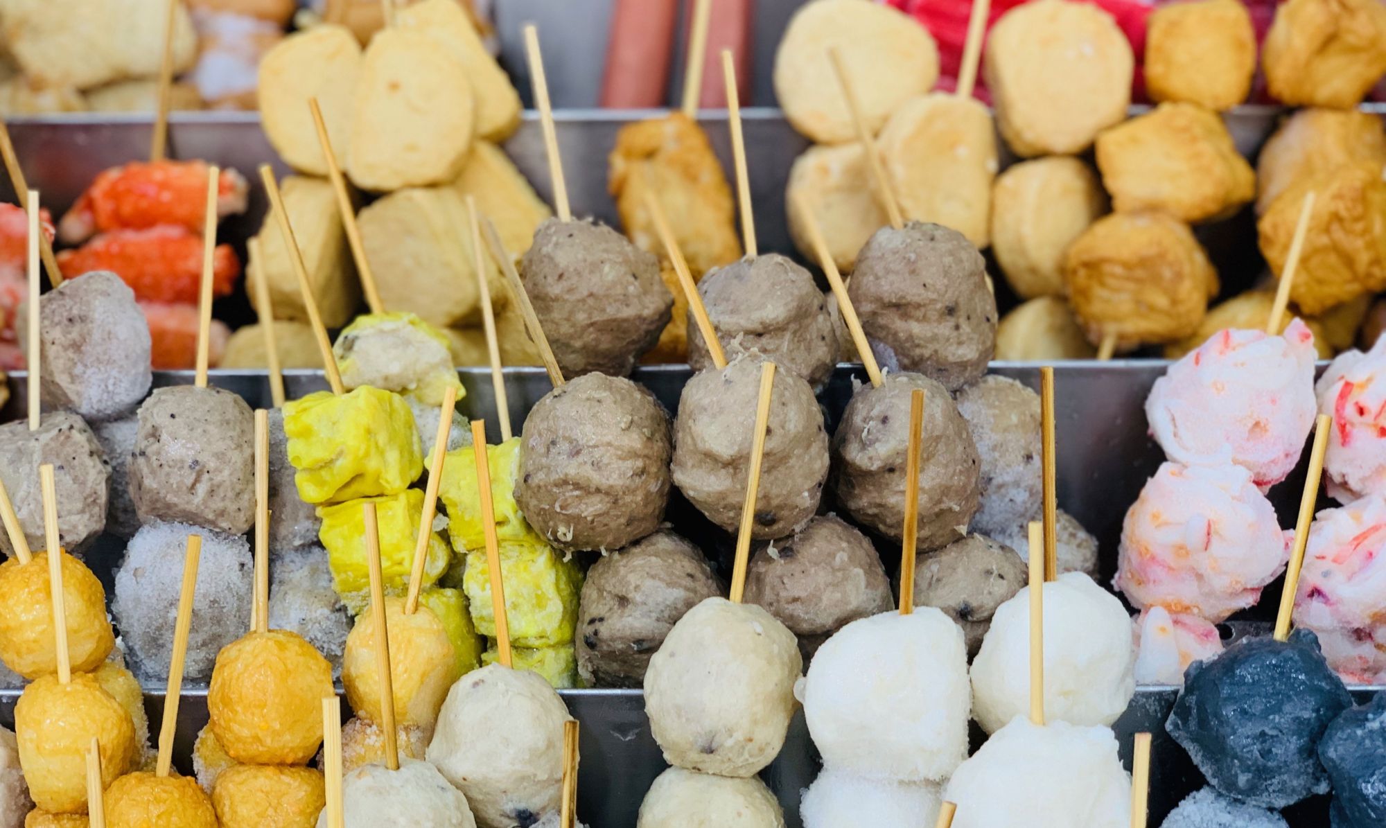 Macau street food fish balls stall