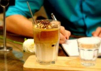 Communal Table Vanilla Ice Cream Coffee