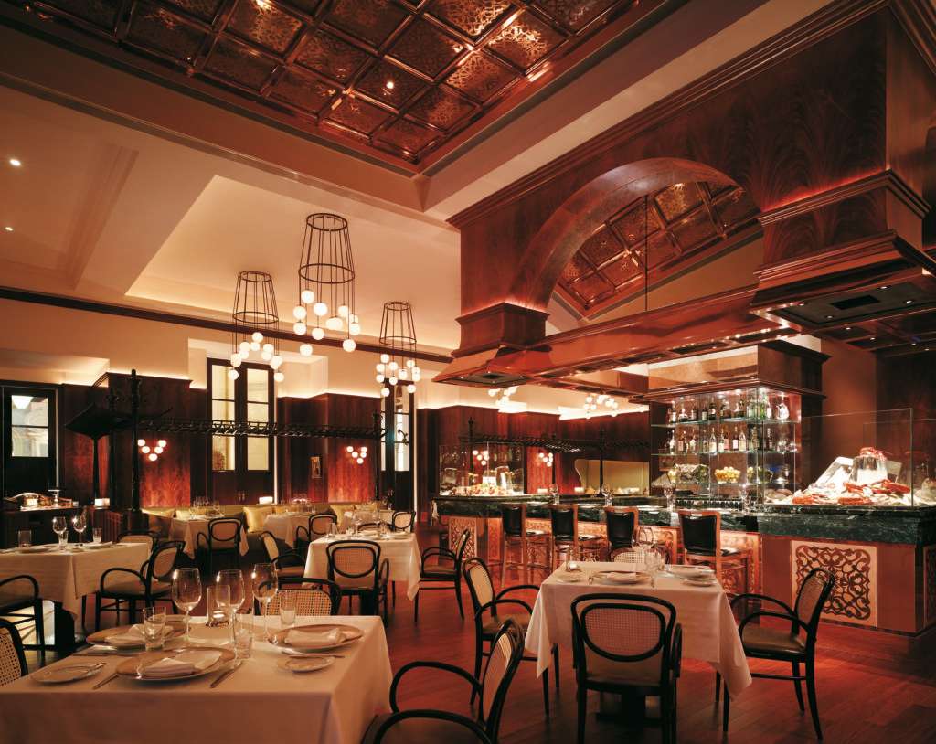 Dining room of Aux Beaux Arts at MGM in Macau