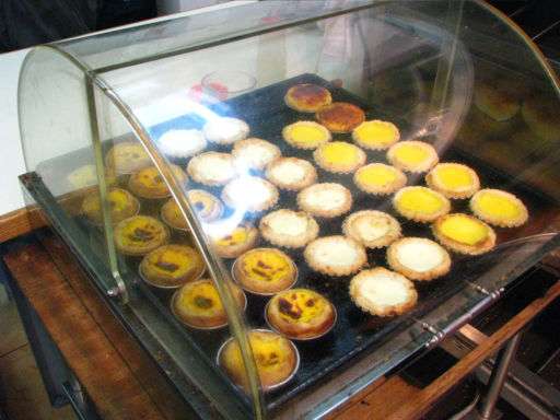 Variety of egg tarts