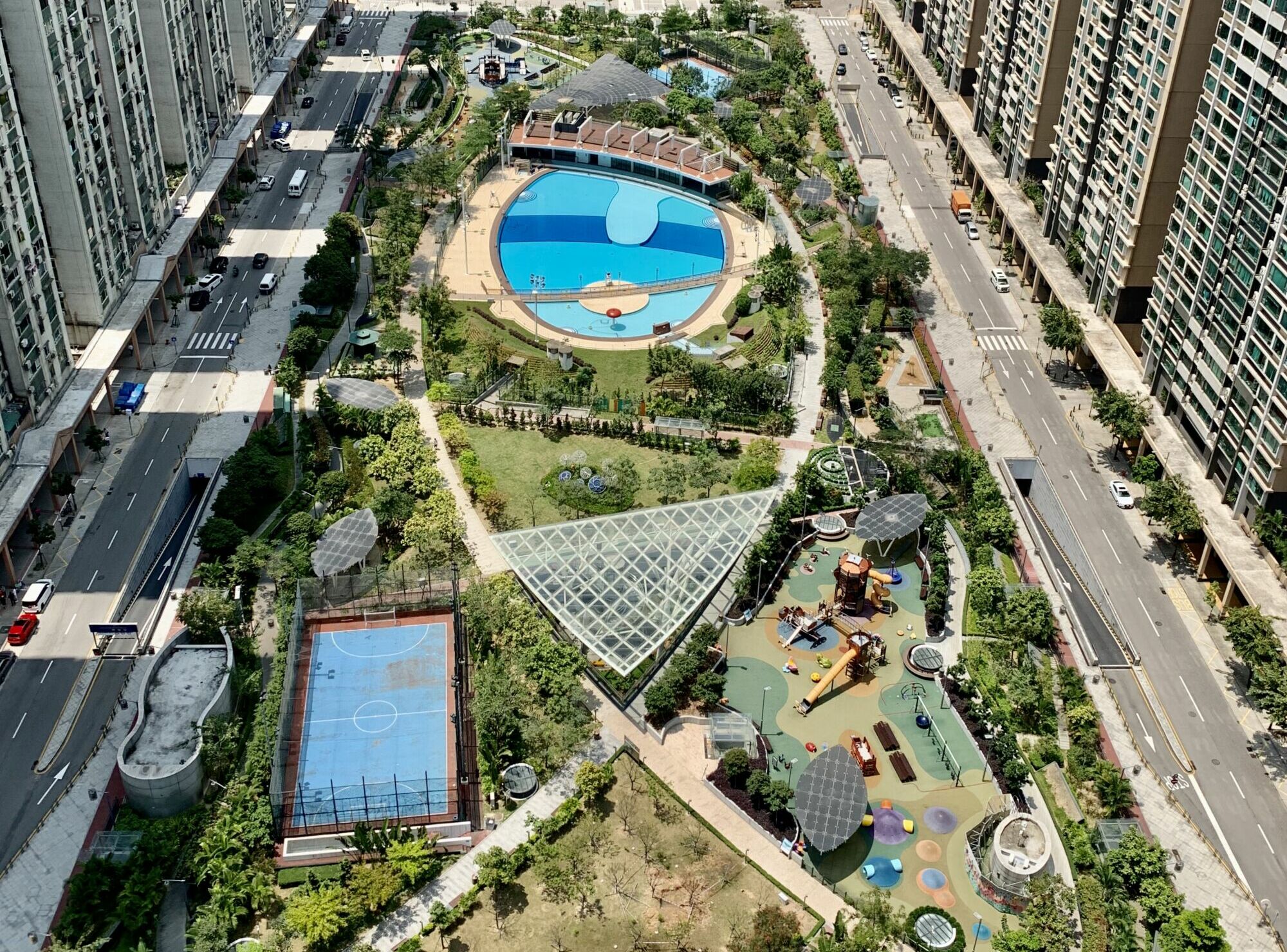 Taipa Central Park from Top Wide Macau Lifestyle