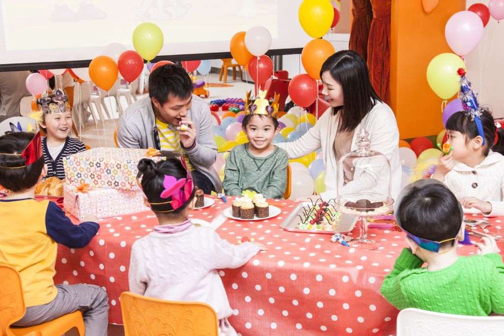 Children celebrating a party at Kids City at City of Dreams