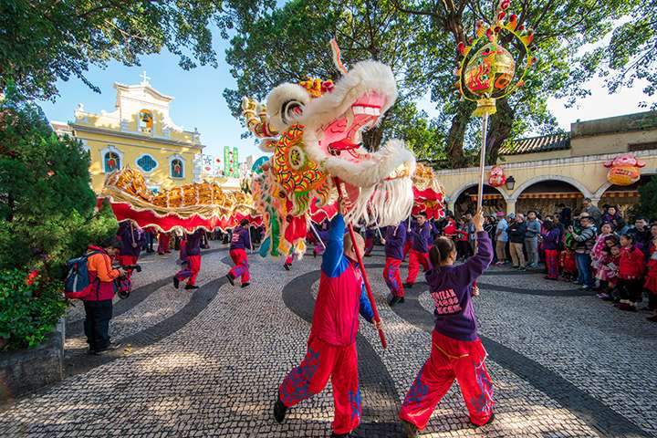 Parade Celebrating the Year of the Rooster