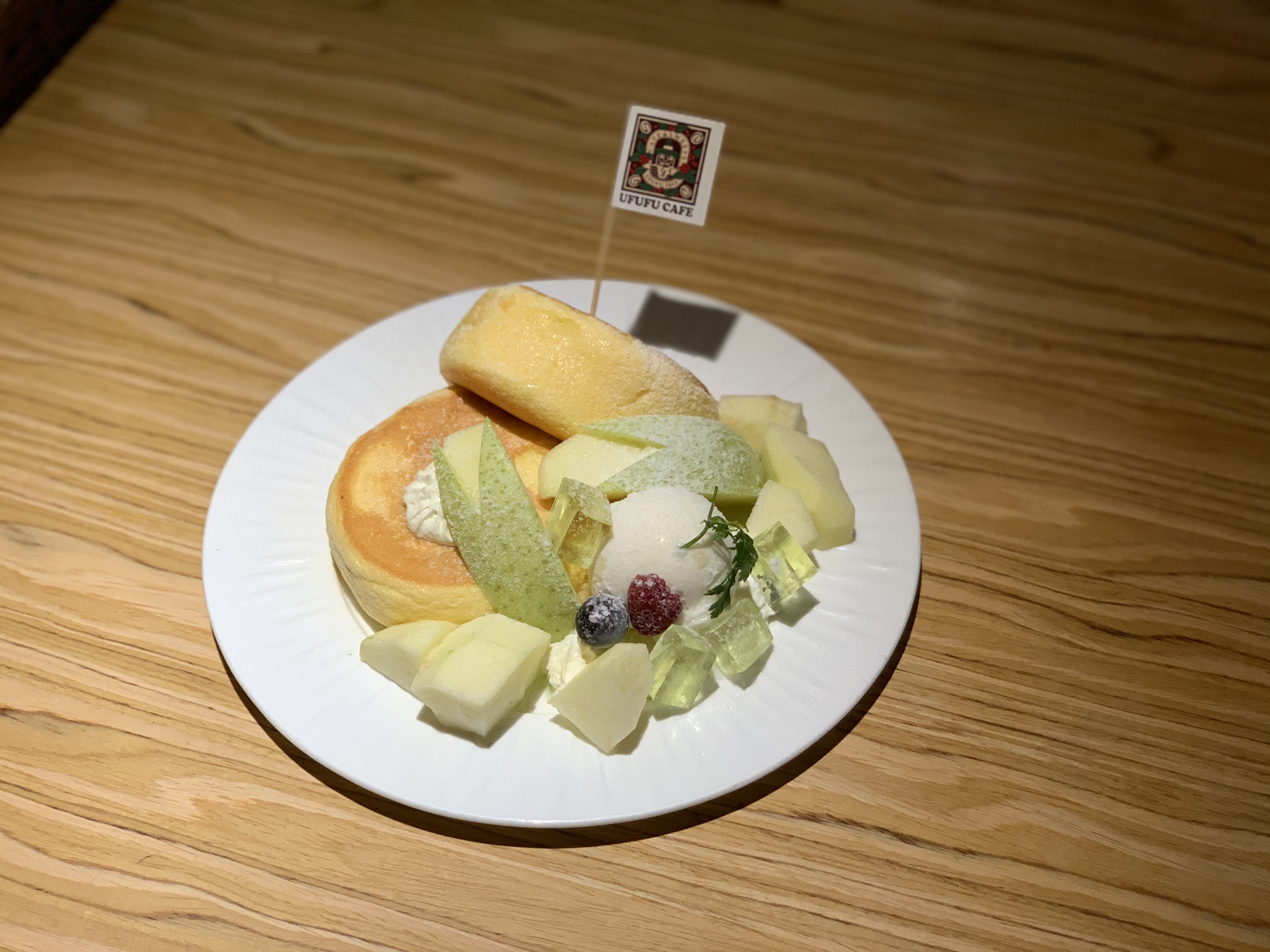 Apple Pancakes from Ufufu Restaurant Indoors Macau