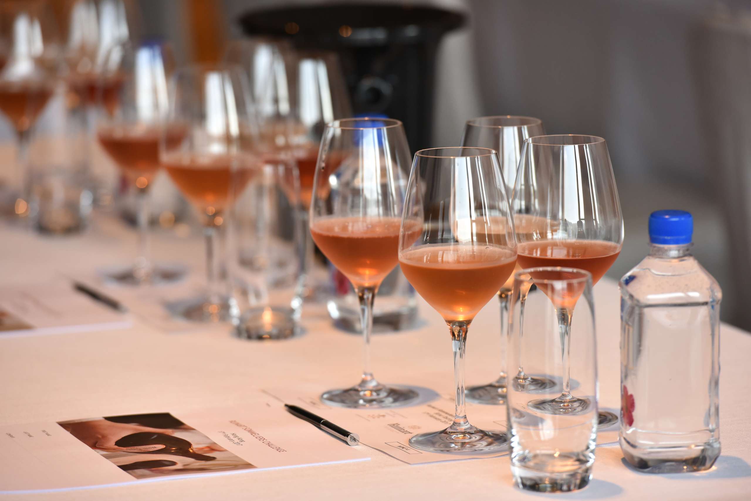 Wines served on the table 