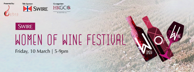 Poster for Women of Wine Festival in Hong Kong