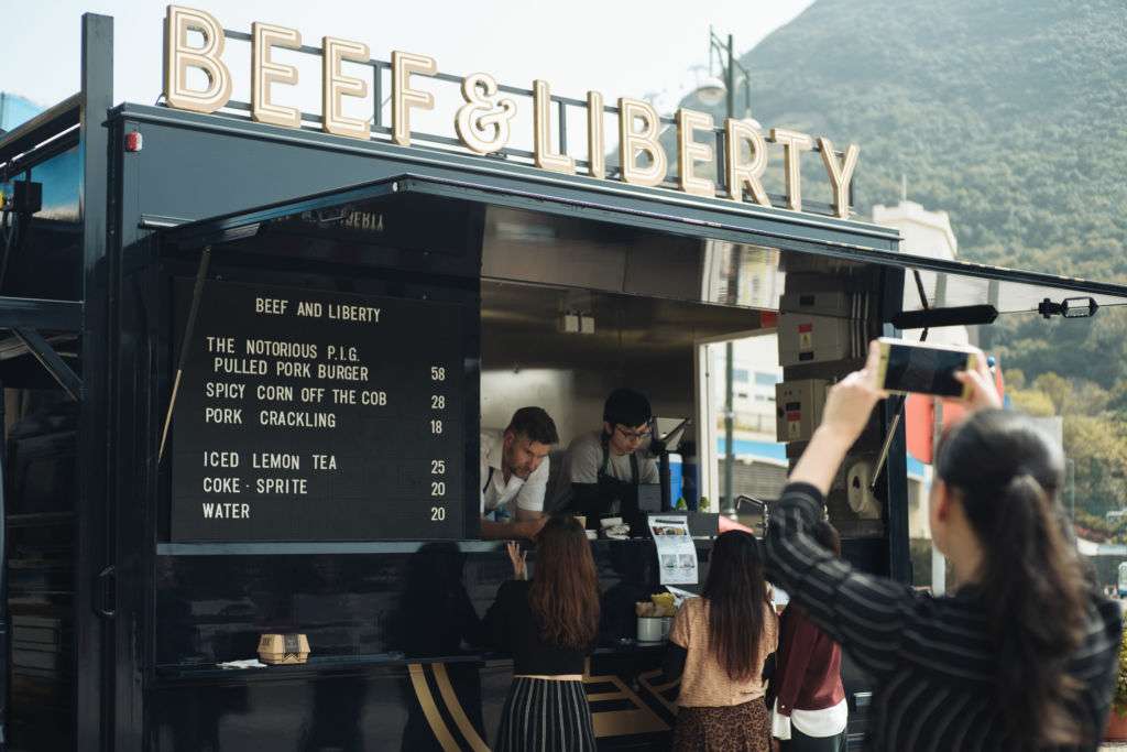 Beef & Liberty food truck in Hong Kong