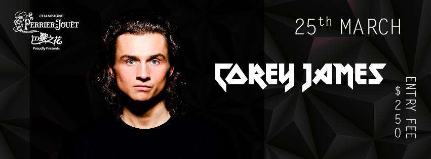 Poster for Corey James at Club Cubic. 