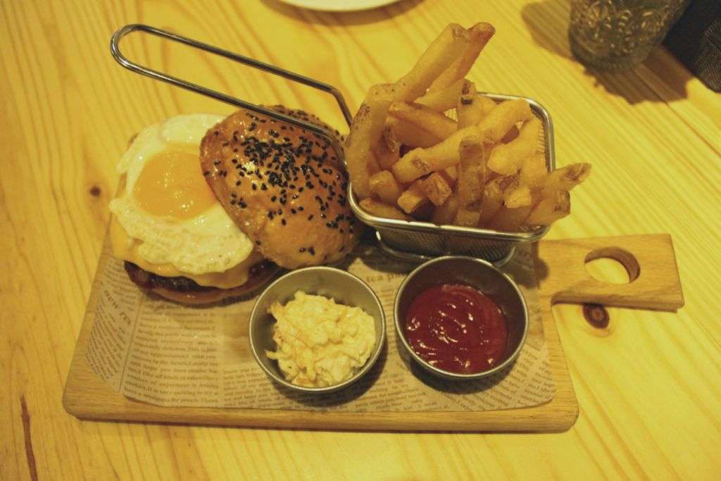 “Messed-up sunshine” burger