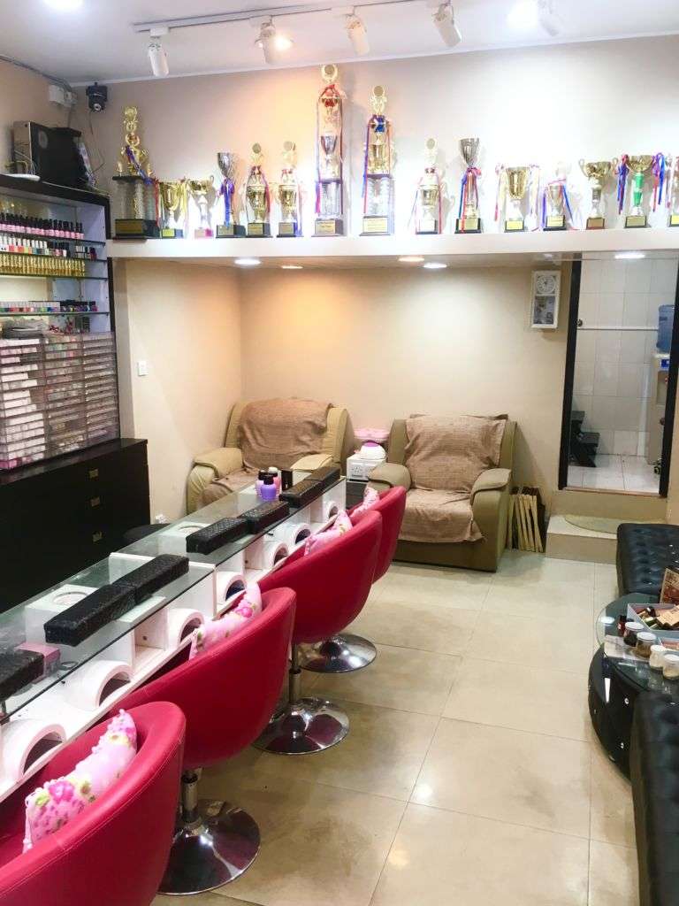 Interior shot of Ruby Nails