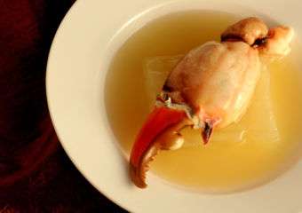 Steamed Whole Fresh Crab Claw with Winter Melon- tims kitchen