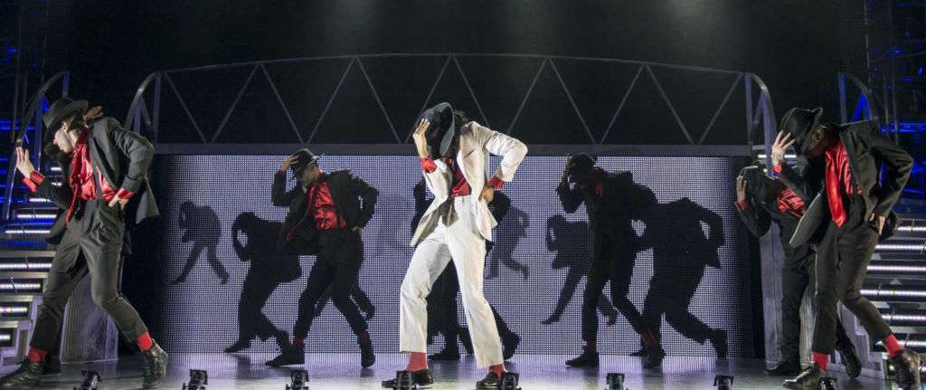 Cast members performing in Thriller Live at the Parisian Macao. 
