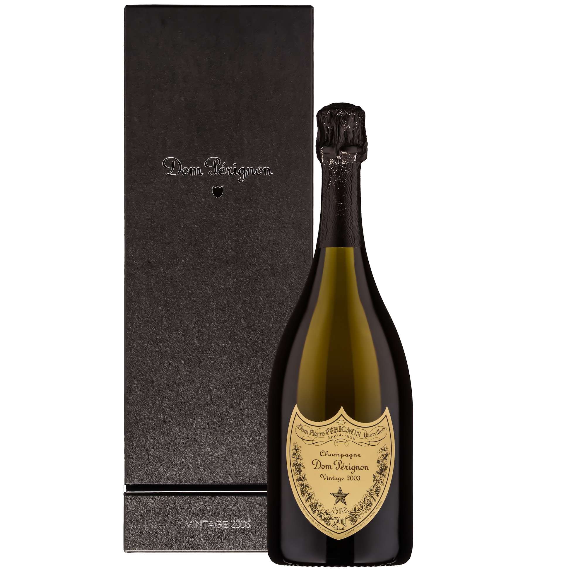 a bottle of Dom Perignon champagne 
