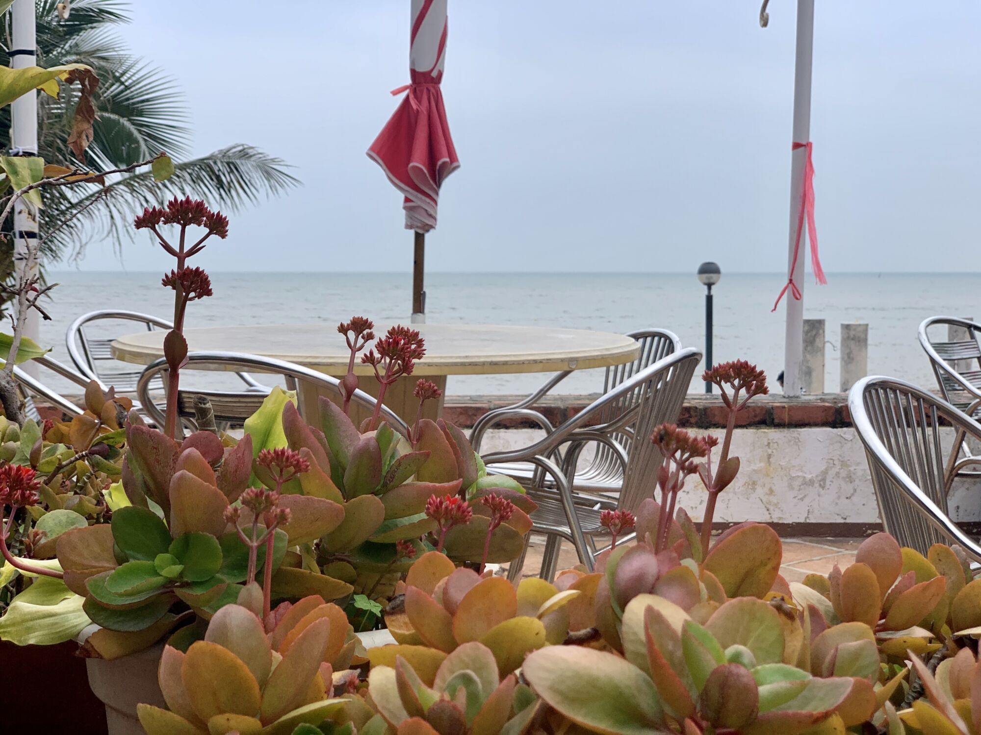 Gondola Restaurant Seating Area Outside Macau Overlooking the Sea Macau Lifestyle