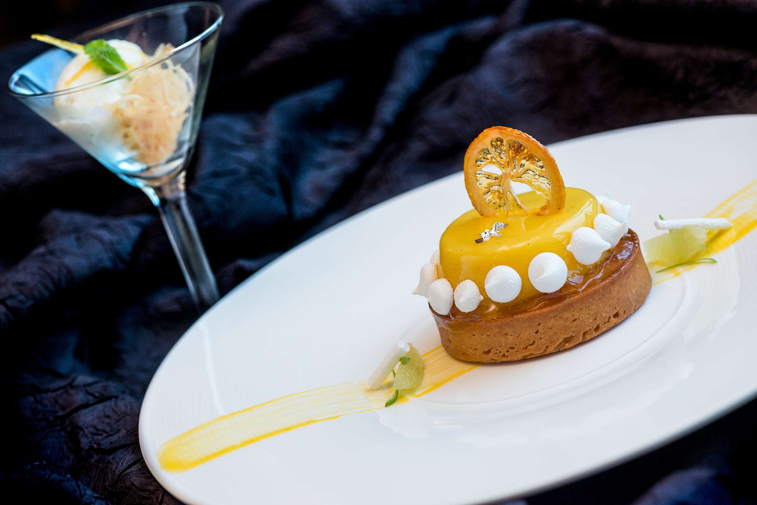 lemon meringue pie at Sofitel Prive