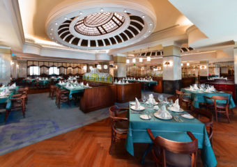Dining room at Brasserie de Paris in Legend Palace Hotel in Macau