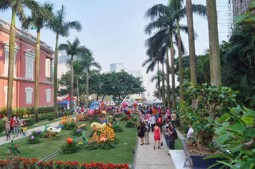 Government Headquarters' garden during the open day