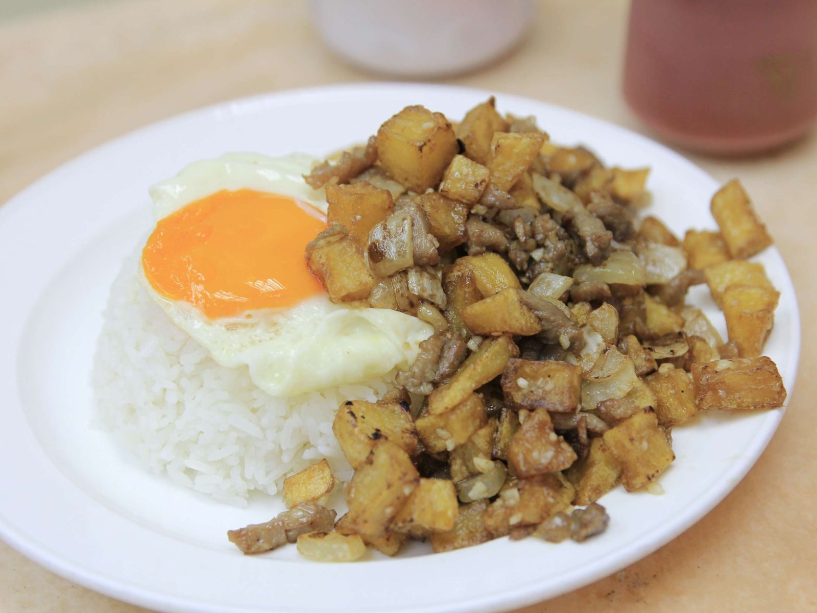 A dish of minchi in Macau