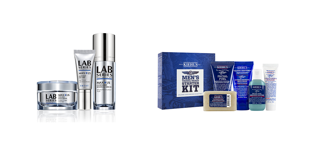 Kiehl's and Lab Series grooming kits for men