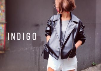 Leather jacket from Indigo shop in Macau