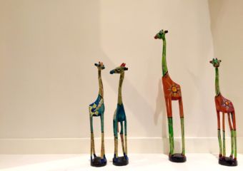 Giraffe statuettes from Paper Rock Scissors shop in Macau.