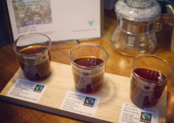 A tasting at Triangle Coffee Roaster in Macau