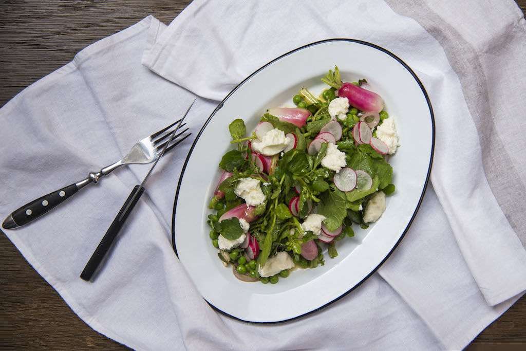 Summer salad at Beef & Liberty restaurant in Hong Kong. 