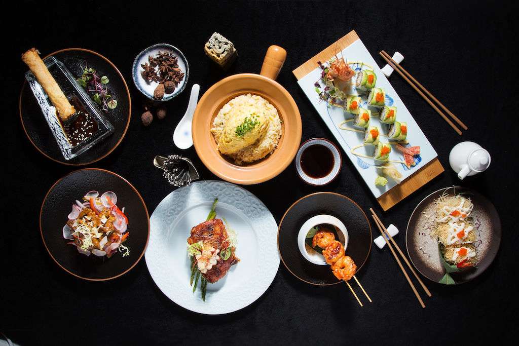 Modern Asian dishes at Fang Fang restaurant in Hong Kong. 