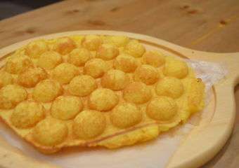 An egg waffle at Lavish Gourmet restaurant in Macau.
