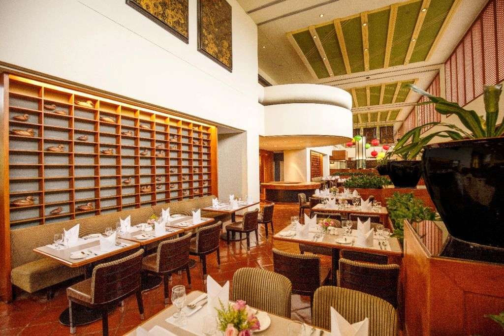 Dining room of A Pousada at the Regency Hotel in Taipa, Macau.