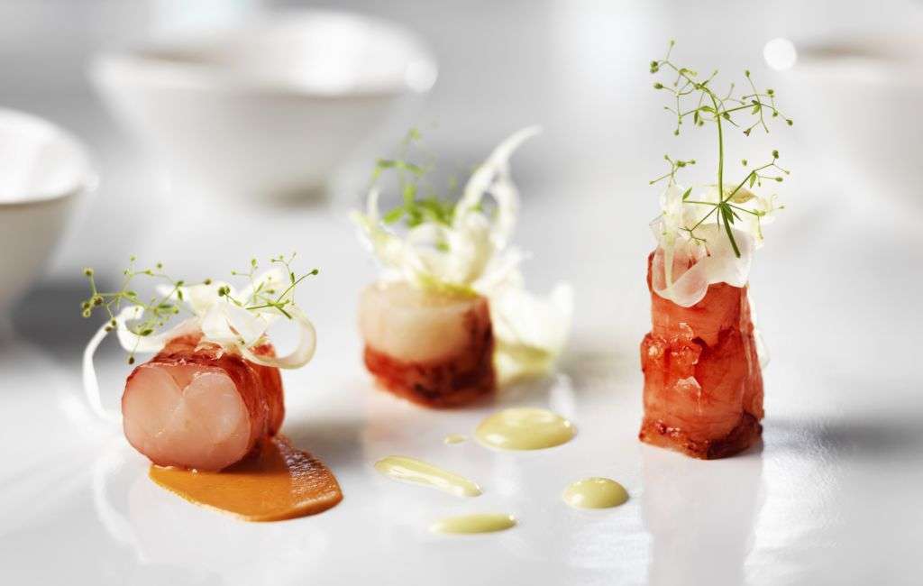 An appetizer dish from Chef Rolf Fliegauf.