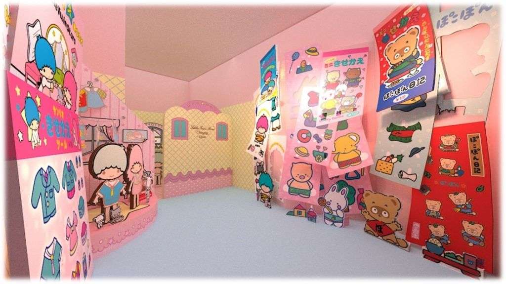 Kids room with Sanrio illustrations