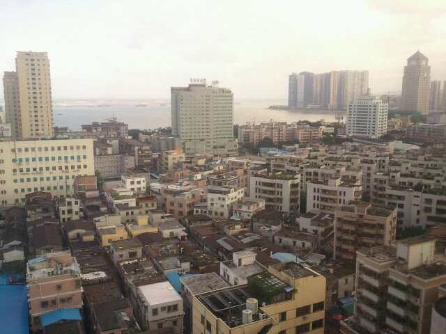 A view of Zhuhai city in Gongbei district, near the Macau border.
