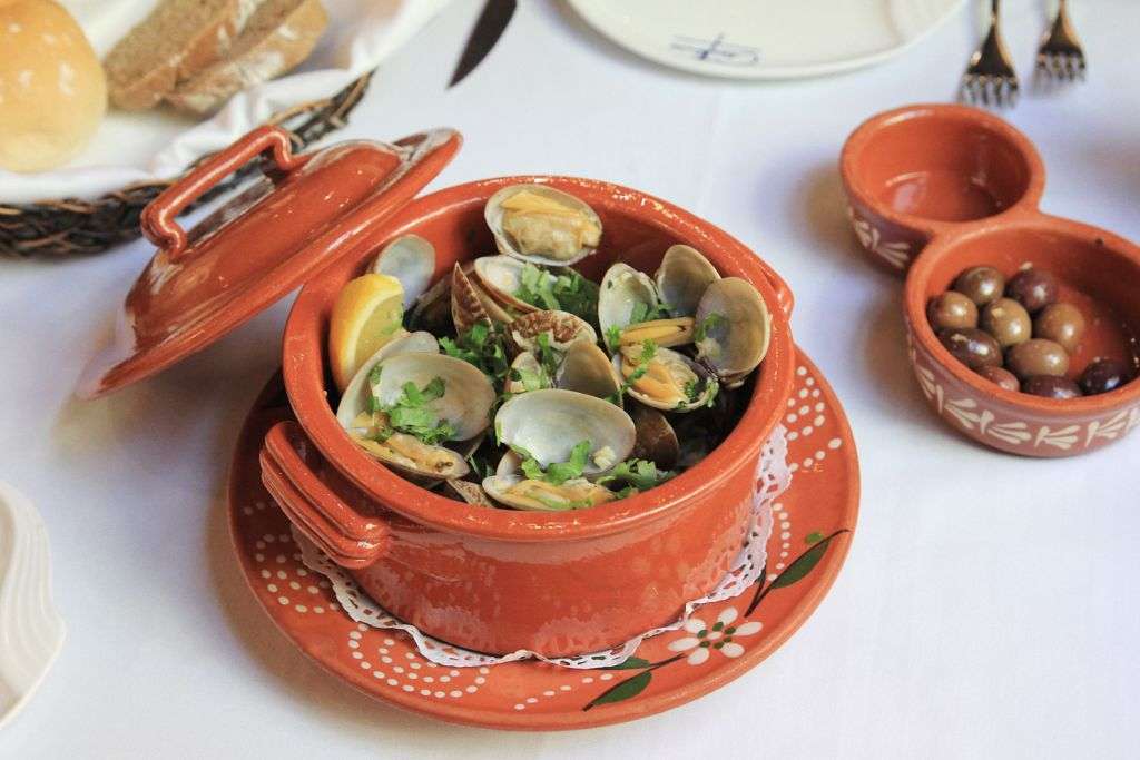 Clams dish at Antonio's restaurant in Macau