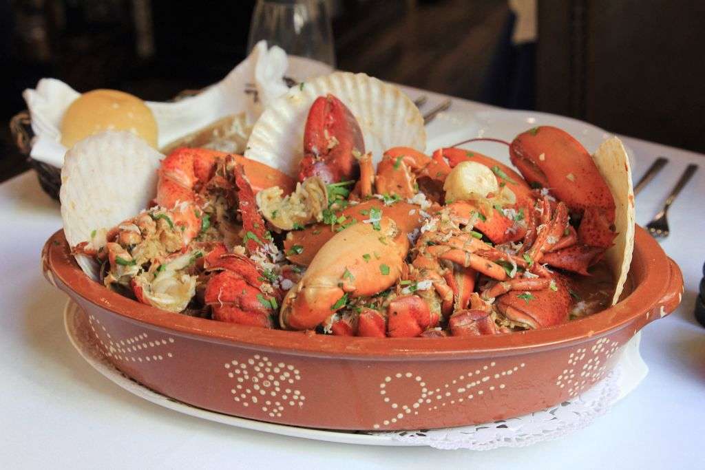 Seafood rice dish at Antonio's restaurant in Macau