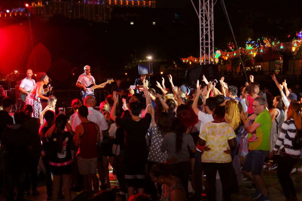 Audience listening to music at Lusofonia Festival in Macau