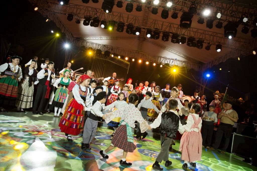 Children dancing at activity during the Macau Lusufonia festival