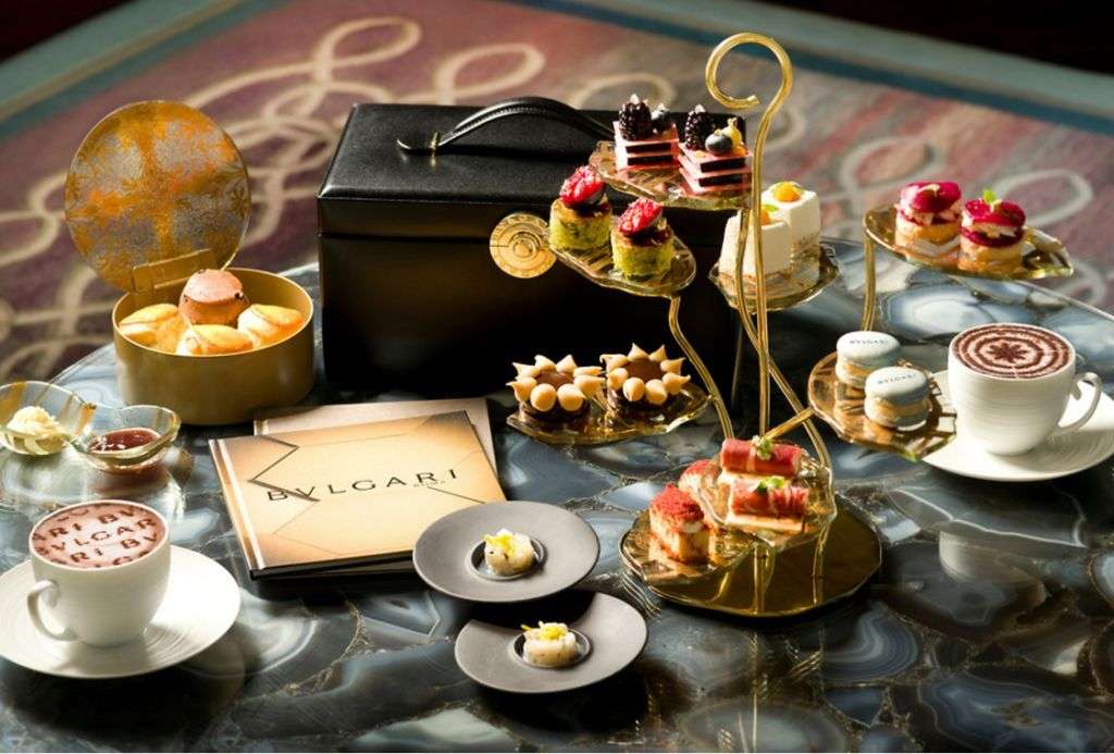 Afternoon tea service event at the Ritz-Carlton in Macau.