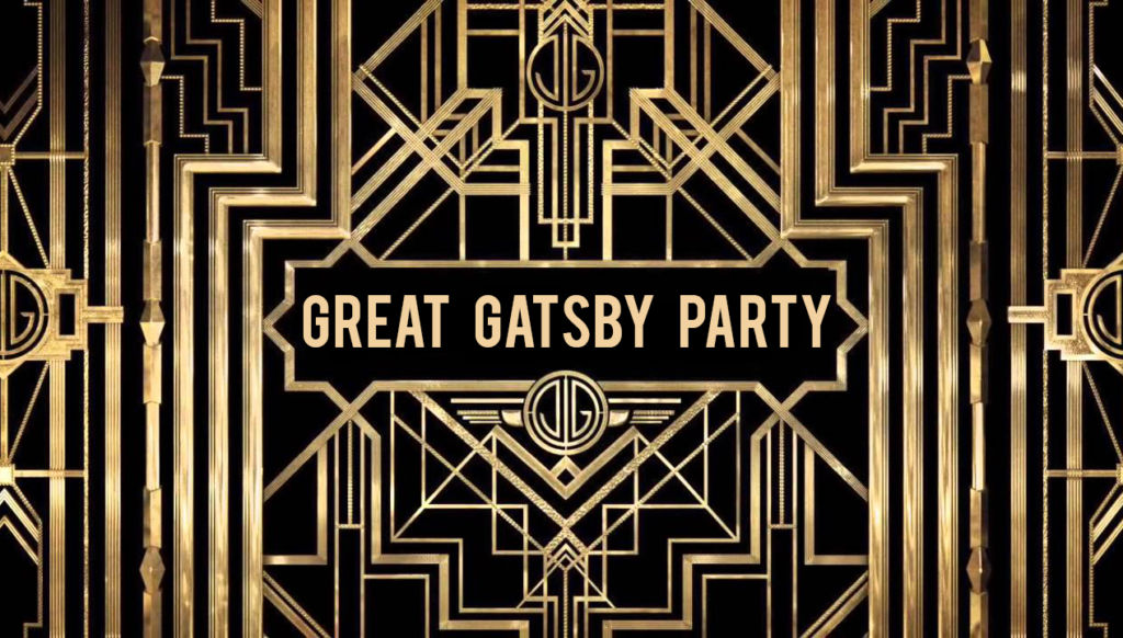 A poster advertising a Great Gatsby Party at Trattoria Il Mulino in Macau