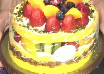Birthday cake from Saint Honore