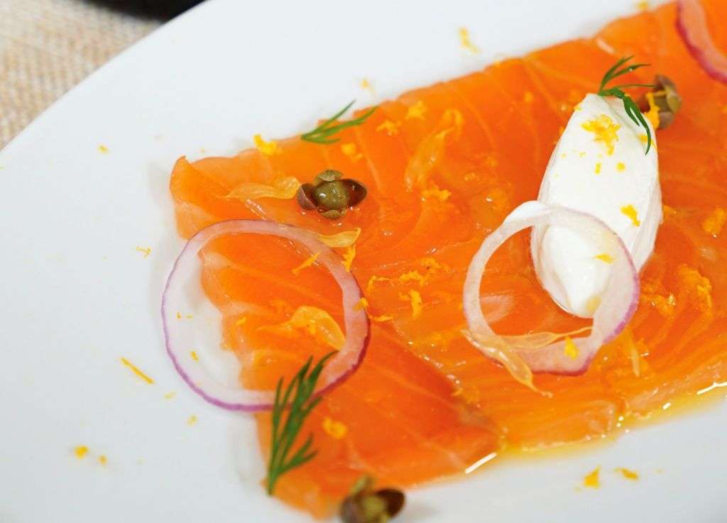 salmon carpaccio 