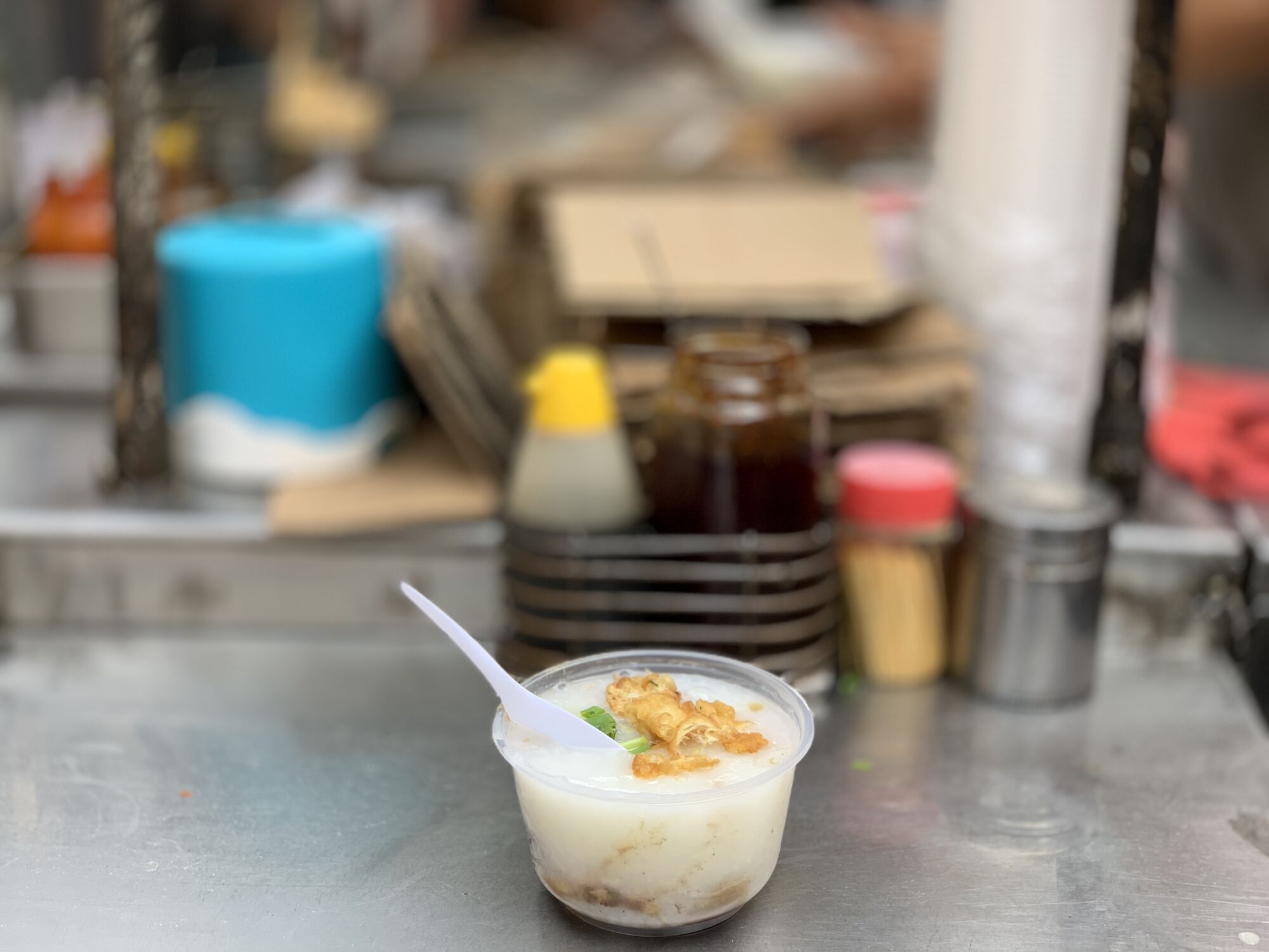 Congee from Stall of Congee with Pigs Intestine behind the Red Market Macau Lifestyle