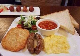 Cup of Joe English breakfast and beetroot soup