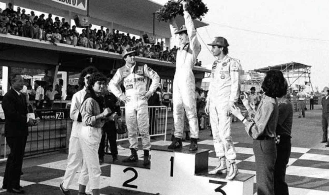 Gerhard Berger third place at Macau GP