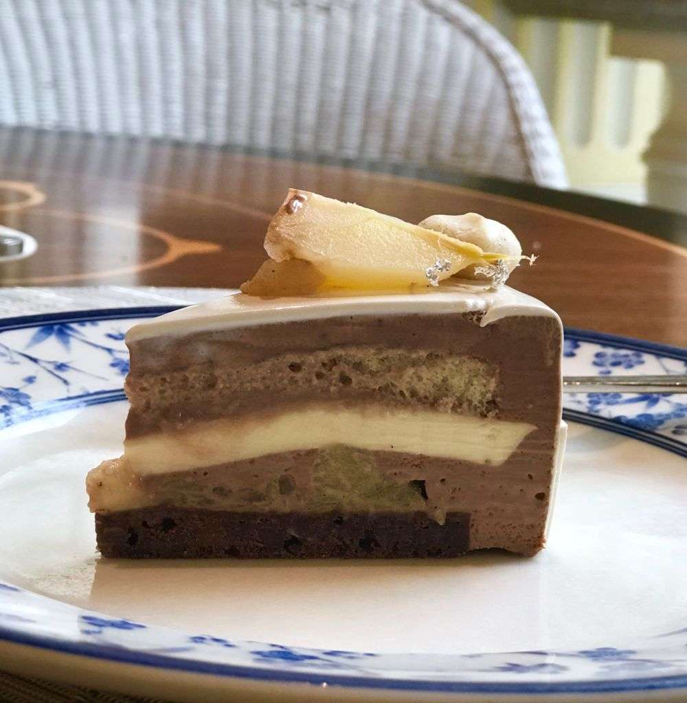 Layers inside a cake from Grand Lapa Macau. 