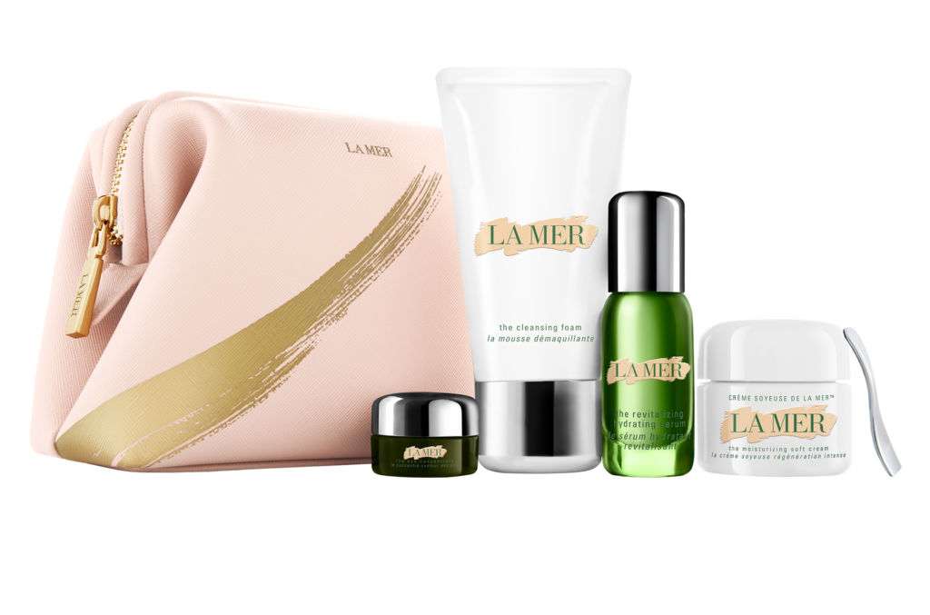 A La Mer gift set including body lotion. 