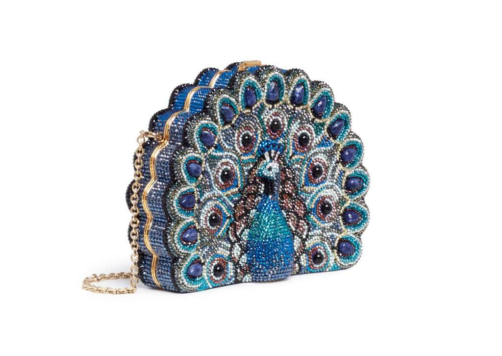  Judith Leiber Peacock Clutch Bag