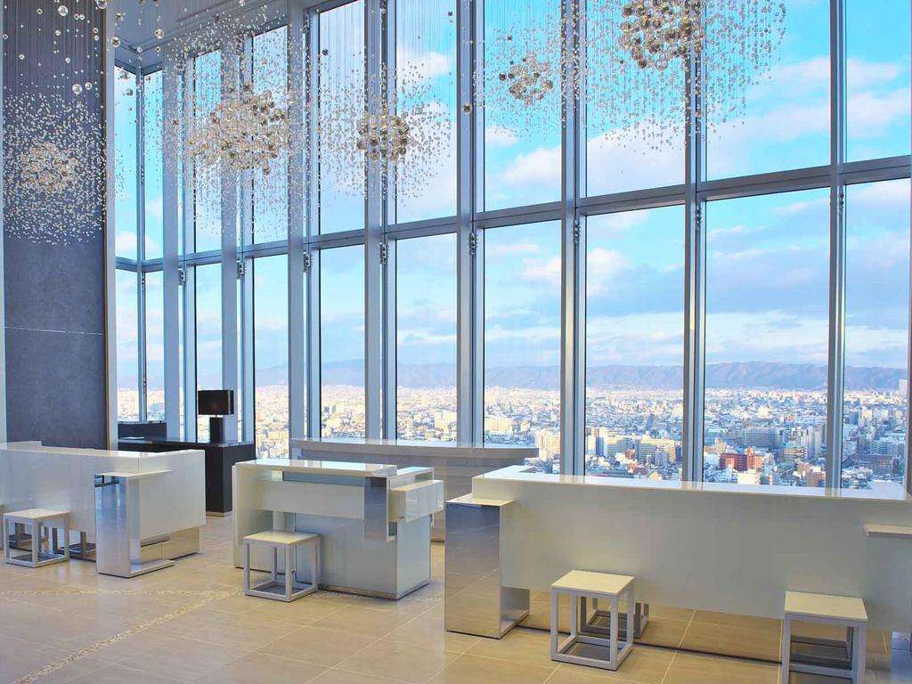 A view of the Osaka cityscape from the Osaka Marriot Miyako Hotel