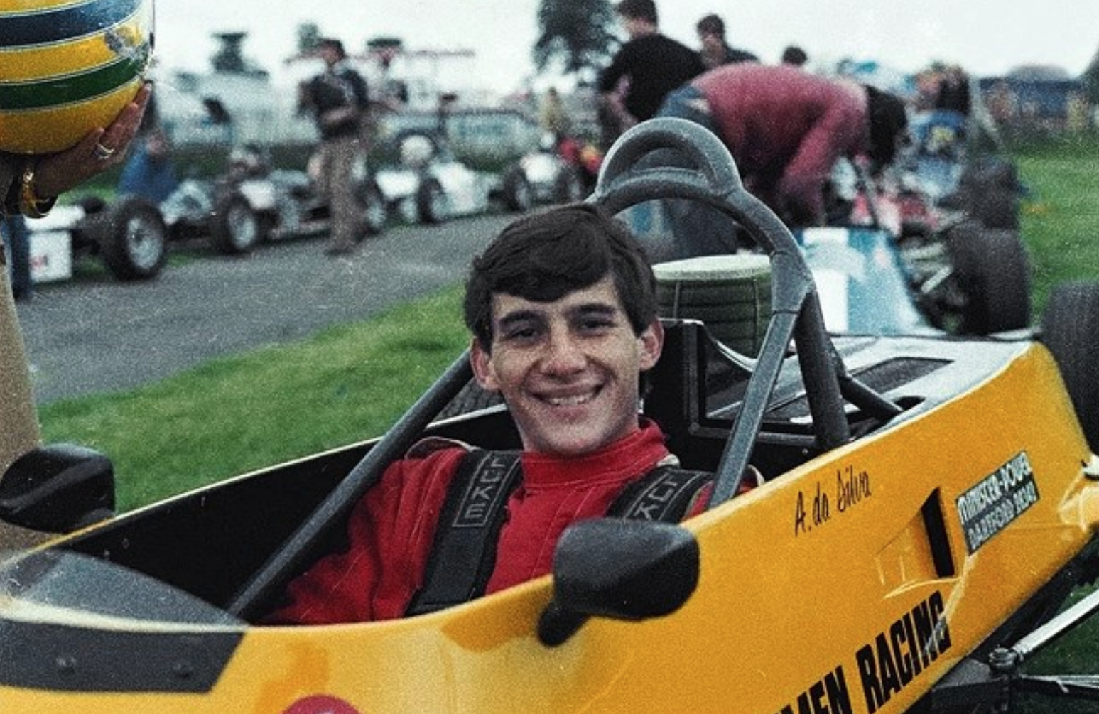 Young Ayrton Senna in 1981
