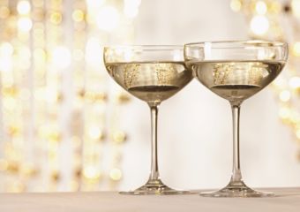 Champagne at Ritz Carlton Bar and Lounge